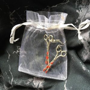 Baby Metal Scissor Earrings
